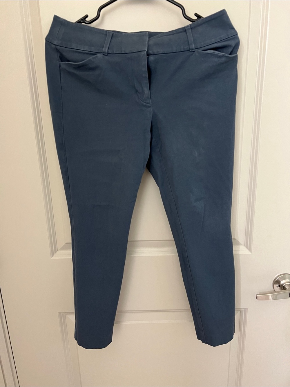 LOFT Slate Blue Ankle Trousers